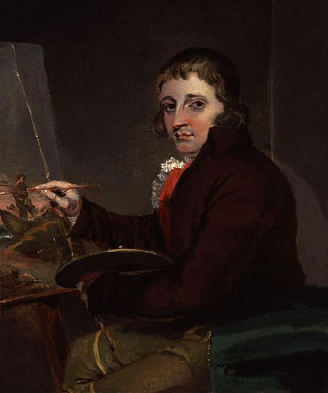 John Raphael Smith Portrait of George Morland oil painting image